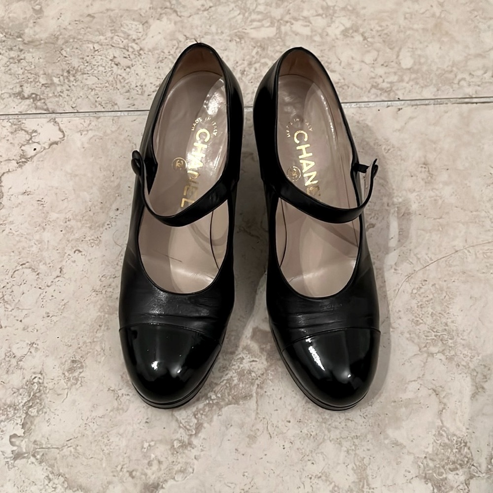 Chanel Black Mary Jane Women's Shoes